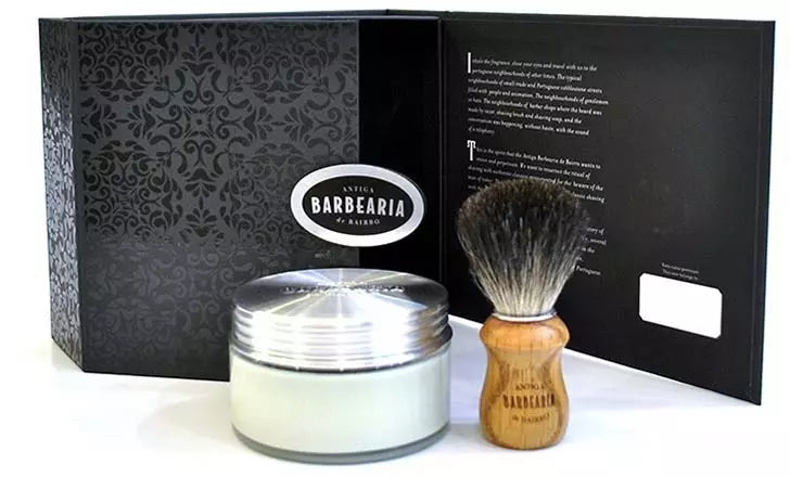 Luxe cadeau met scheercrème en kwast