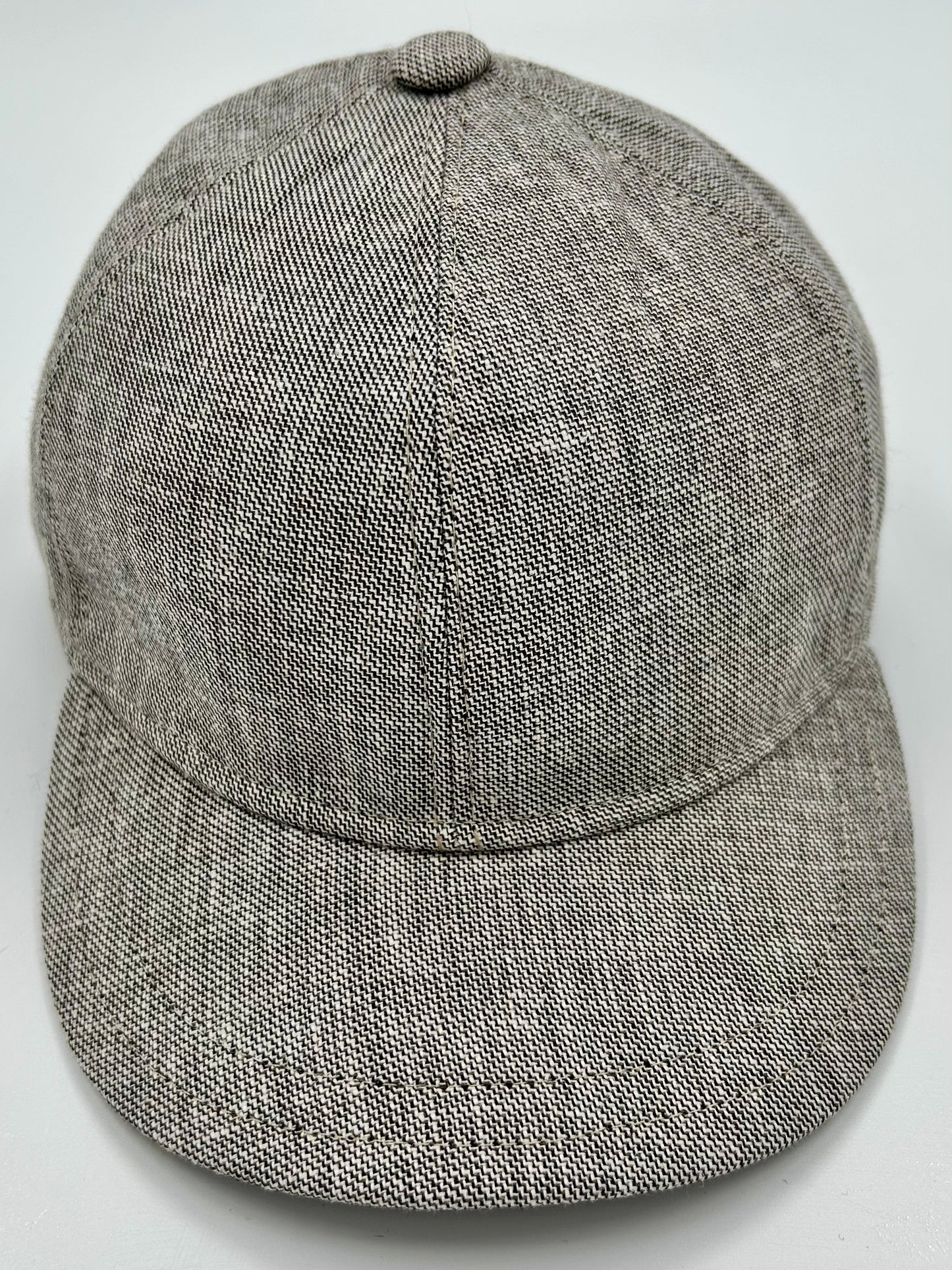 Baseball cap in beige linnen
