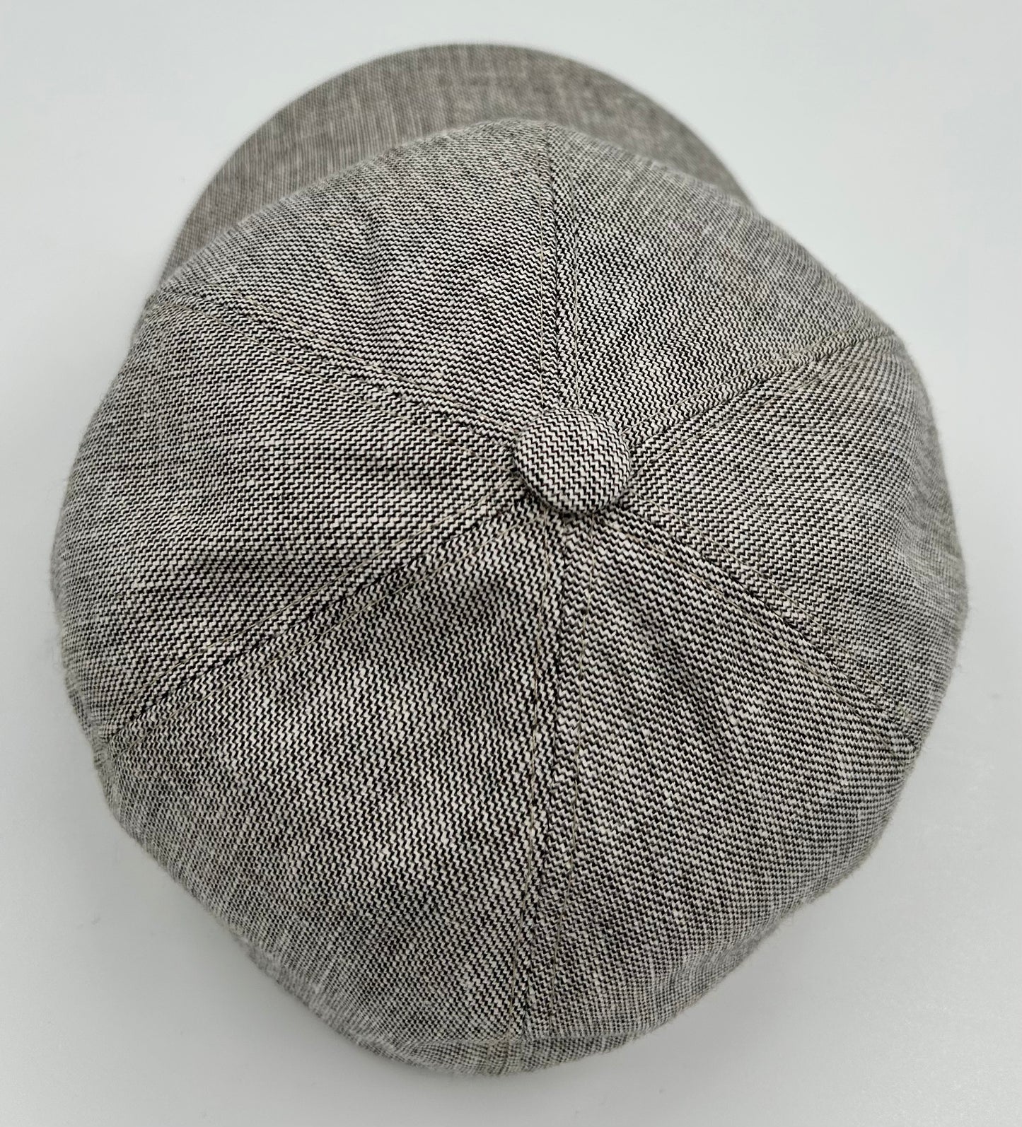 Baseball cap in beige linnen