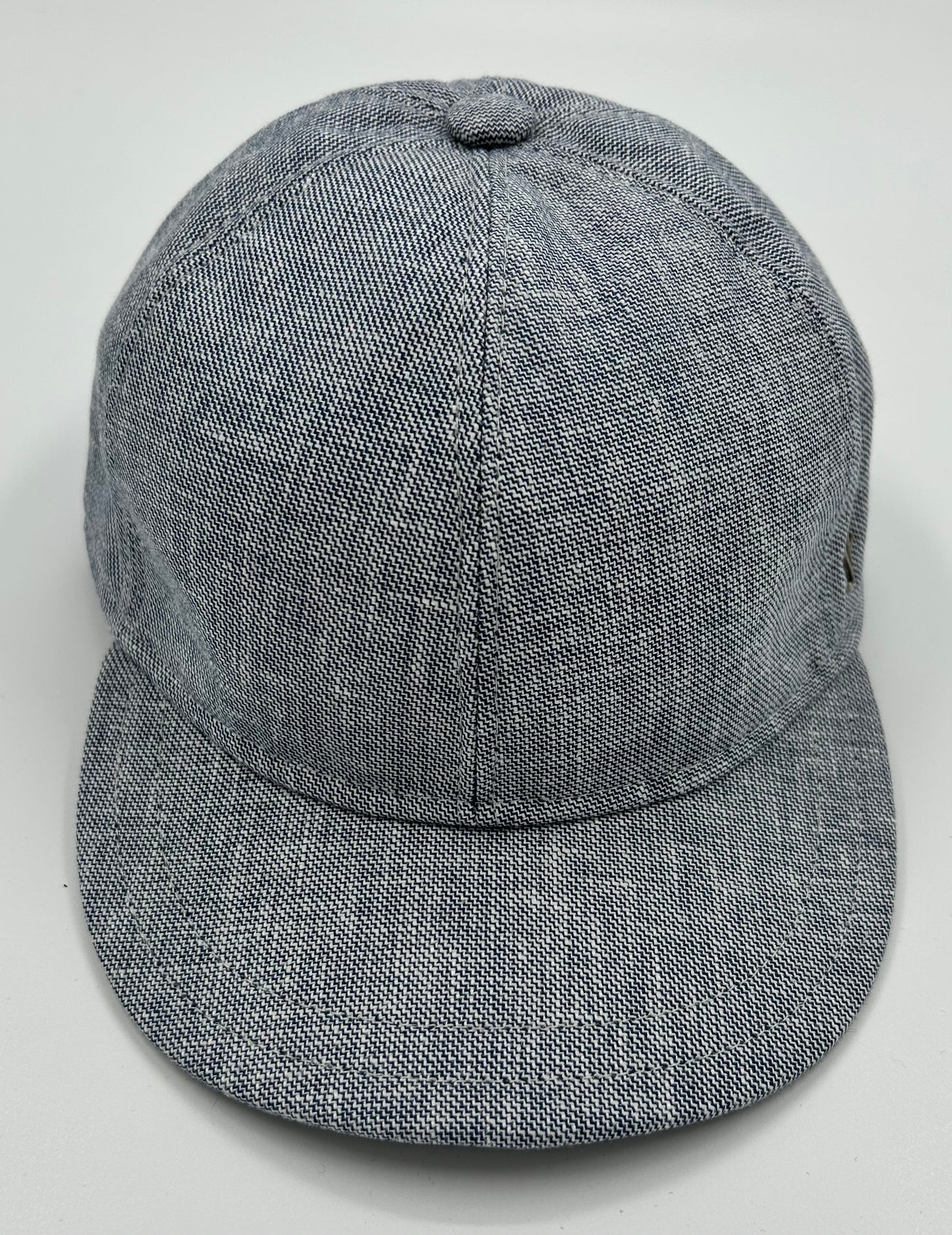 Baseball cap in blauw linnen