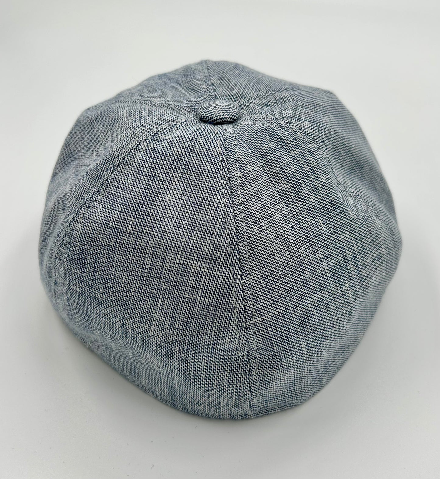 Baseball cap in blauw linnen